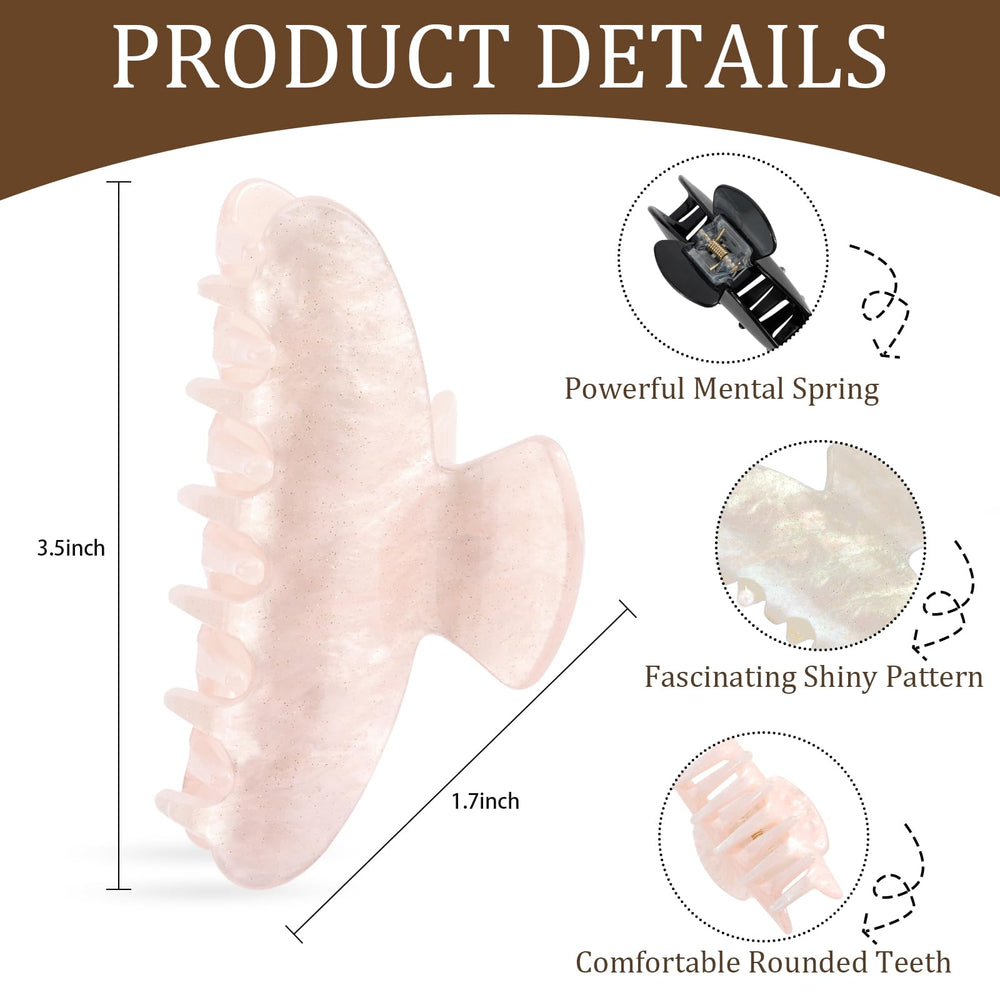 Aprince 3.5-inch claw clip fits all hair types for secure styling.
