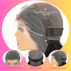 Aptatuse wig bleached knots detail with natural front