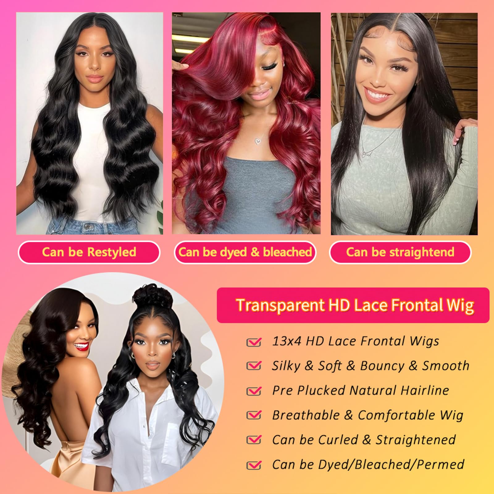 Aptatuse body wave wig 180 density image emphasizing fullness