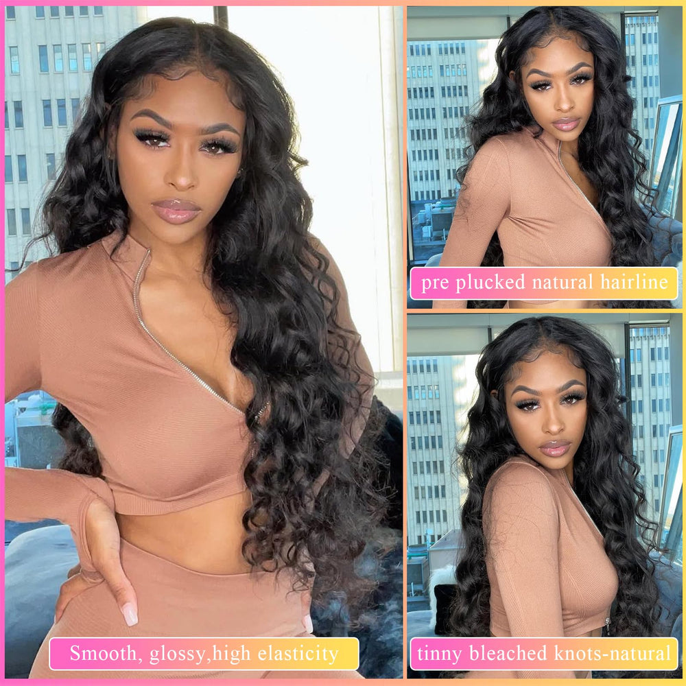 Aptatuse body wave wig natural hairline focus for realistic parting