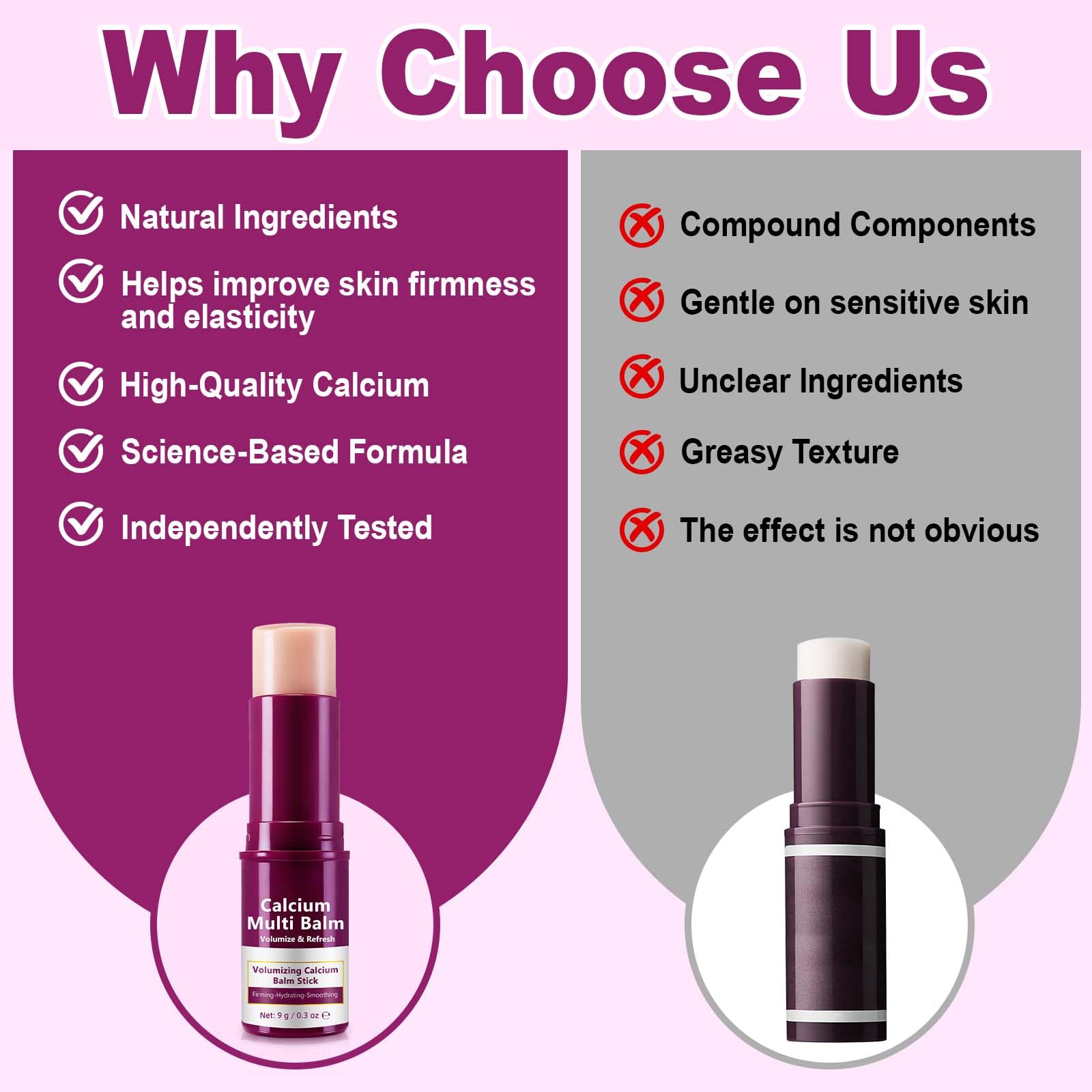 APUUFYQC Calcium Multi Balm Stick bottle label aids quick recognition.