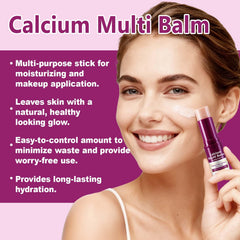 APUUFYQC Calcium Multi Balm Stick ingredients include shea butter for moisture.