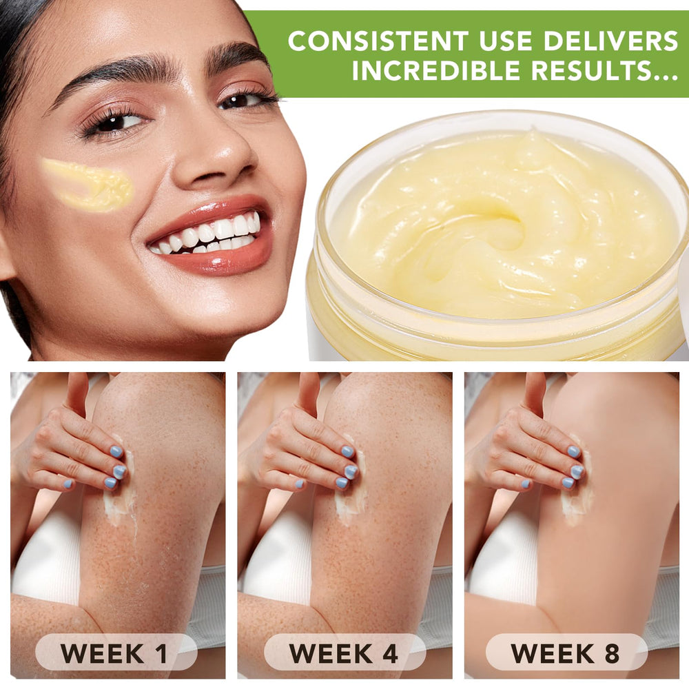 APUUFYQC Shea Butter skin-softness and elasticity from regular use.