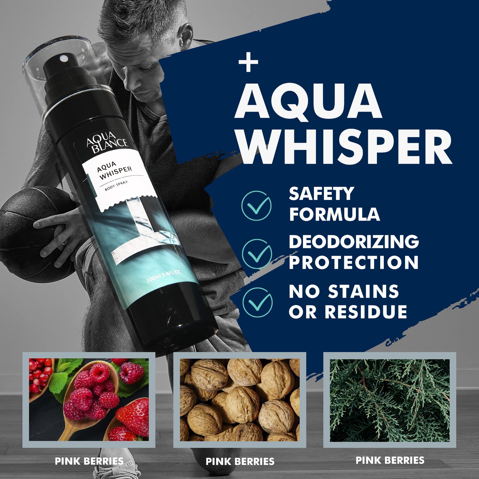 AQUA BLANCE pack-3 display shows versatile daily-use options for men.