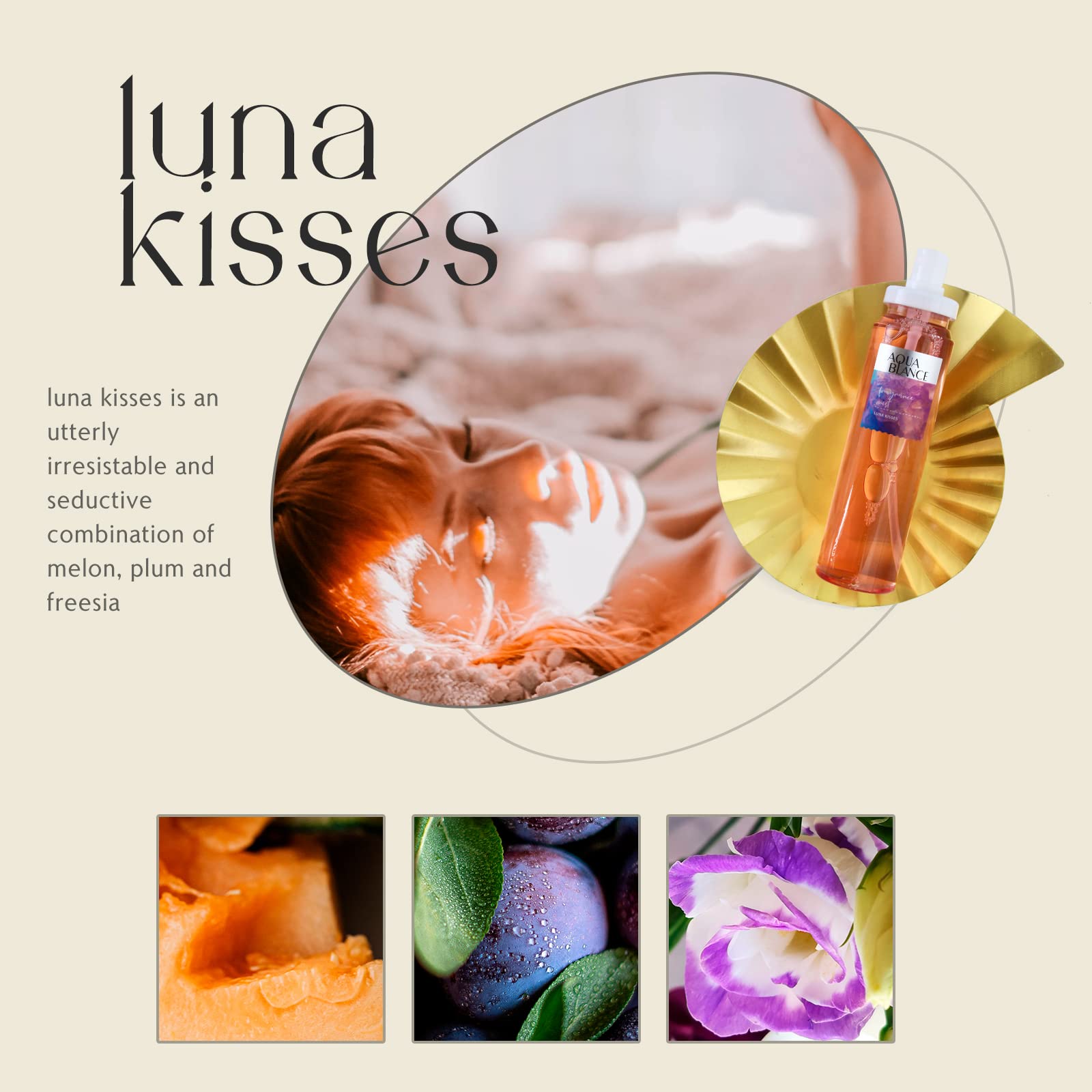 Aqua Blance fragrance mist application scene for daily confidence and sophistication