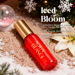AQUA BLANCE Iced Bloom bottle—sparkling scent for a fresh, luminous mood.