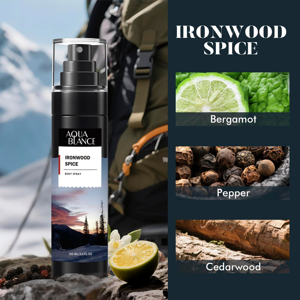 AQUA BLANCE Leather Citrus woods-suede blend for sharp, versatile scent