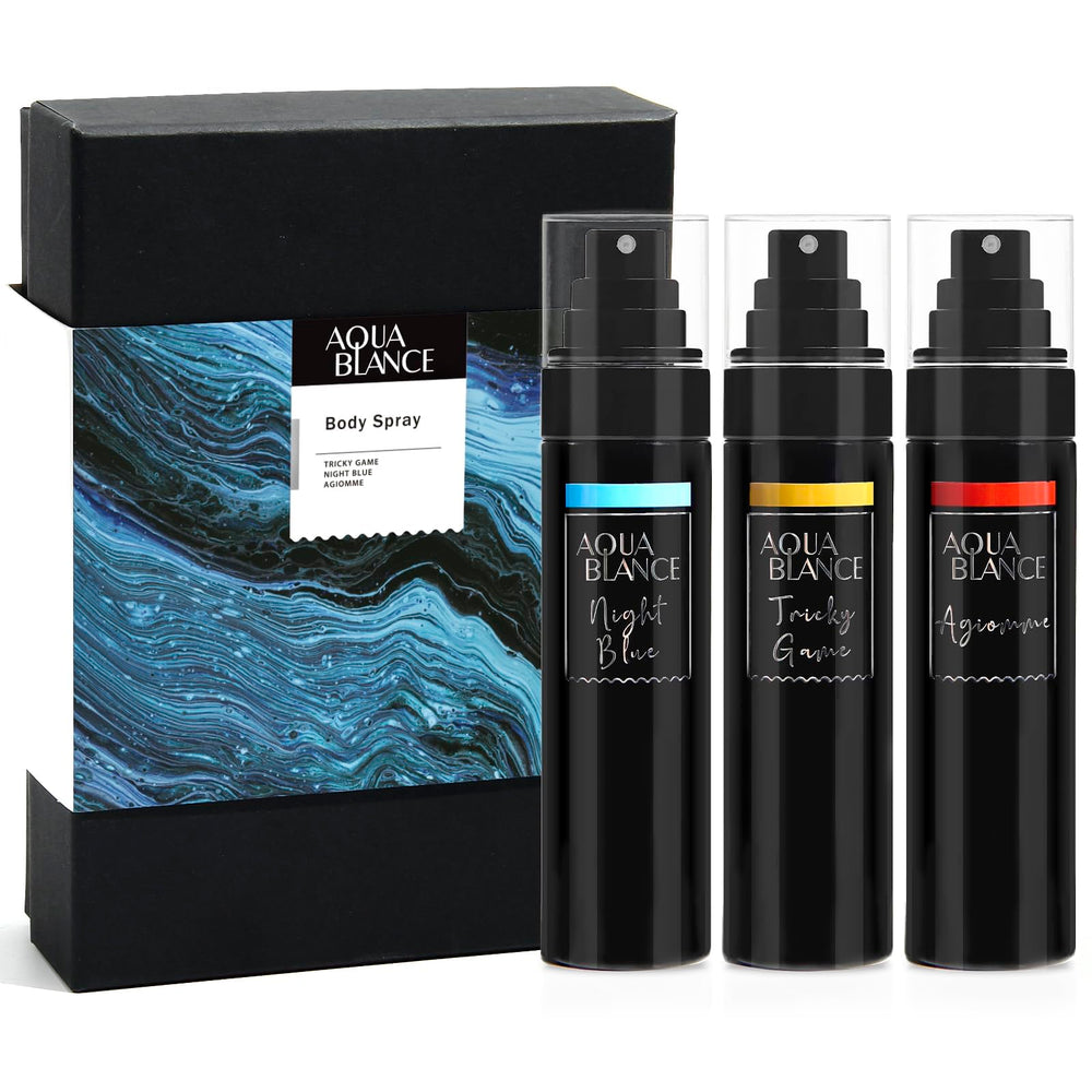 AQUA BLANCE Tricky Game bottle offering rugged fresh fragrance for daily confidence.