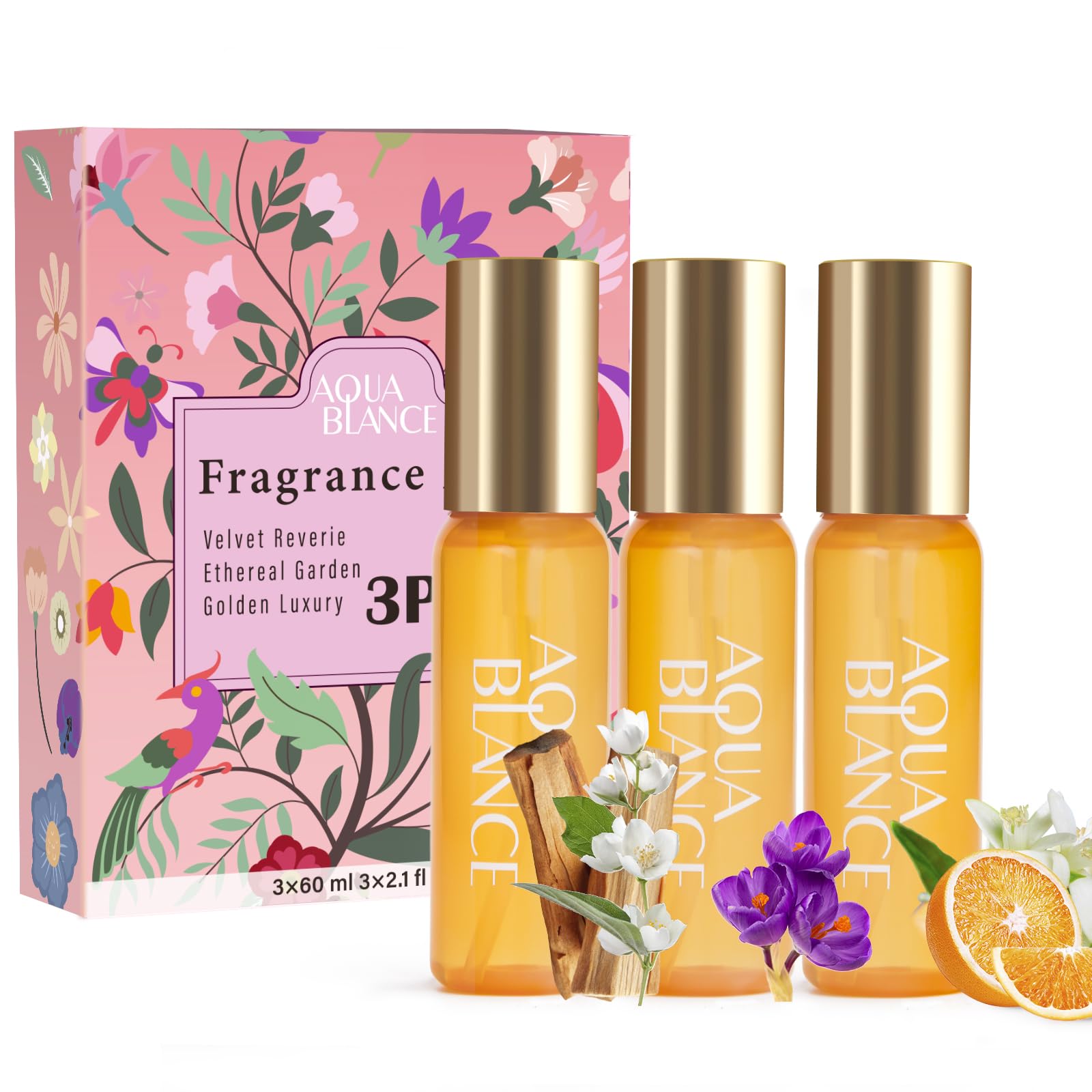 Aqua Blance Velvet Reverie bottle-pour offers an elegant daily fragrance option.
