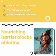 Aqua Guard pre-swim coating being applied before swimming to minimize chlorine exposure.
