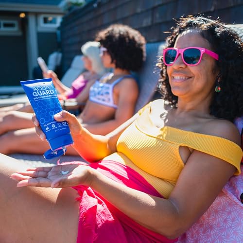 AQUA GUARD color-safe label highlights color protection for color-treated hair.