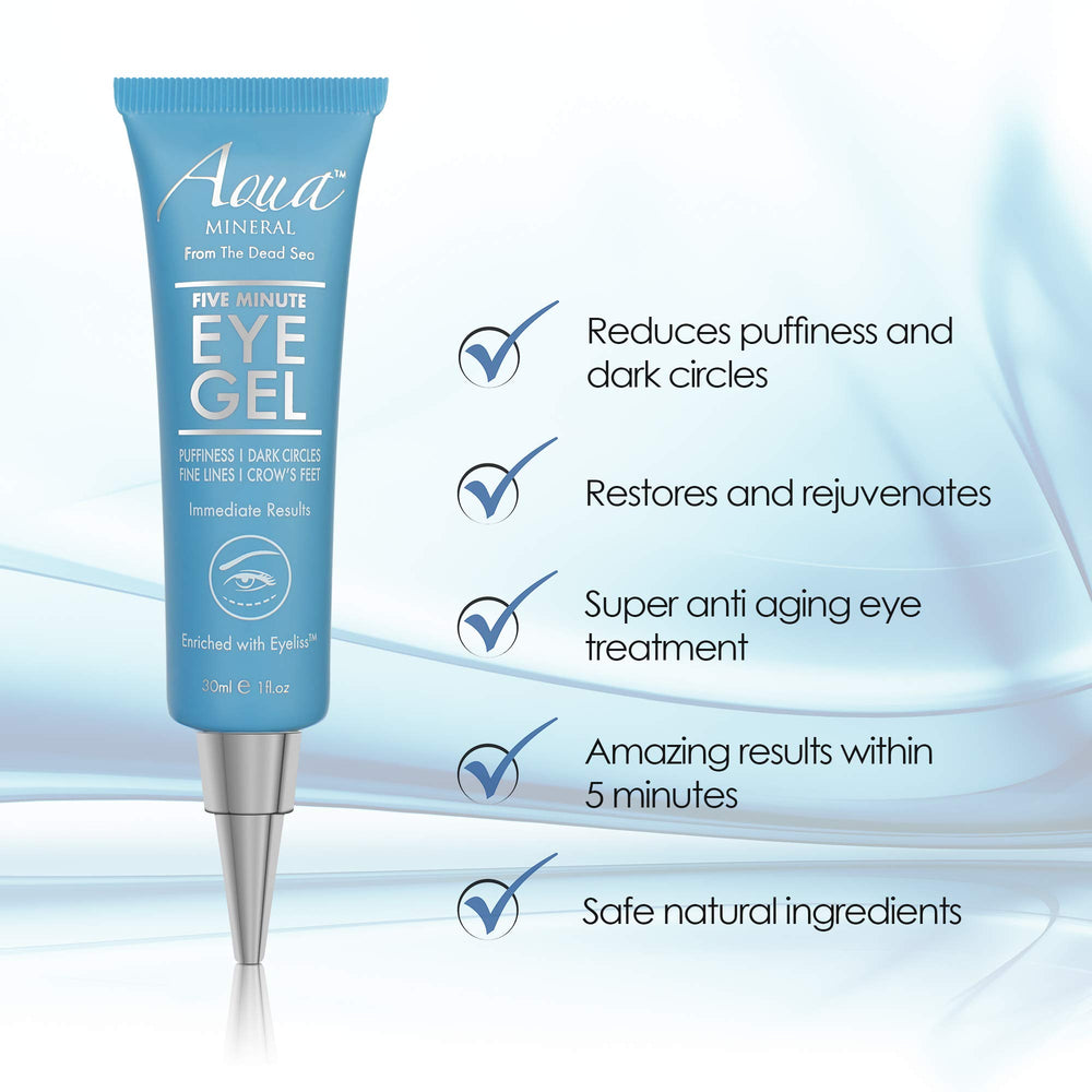 Hydrolyzed collagen supports elasticity in Aqua Mineral Puffy Eye Gel