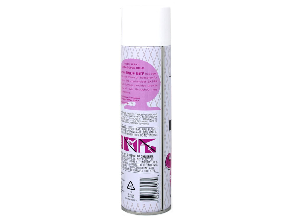 Aqua Net promotes natural movement without stiffness after spraying
