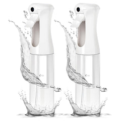 Aquableu spray bottle continuous mist for hair care, delivering even coverage for styling routines.