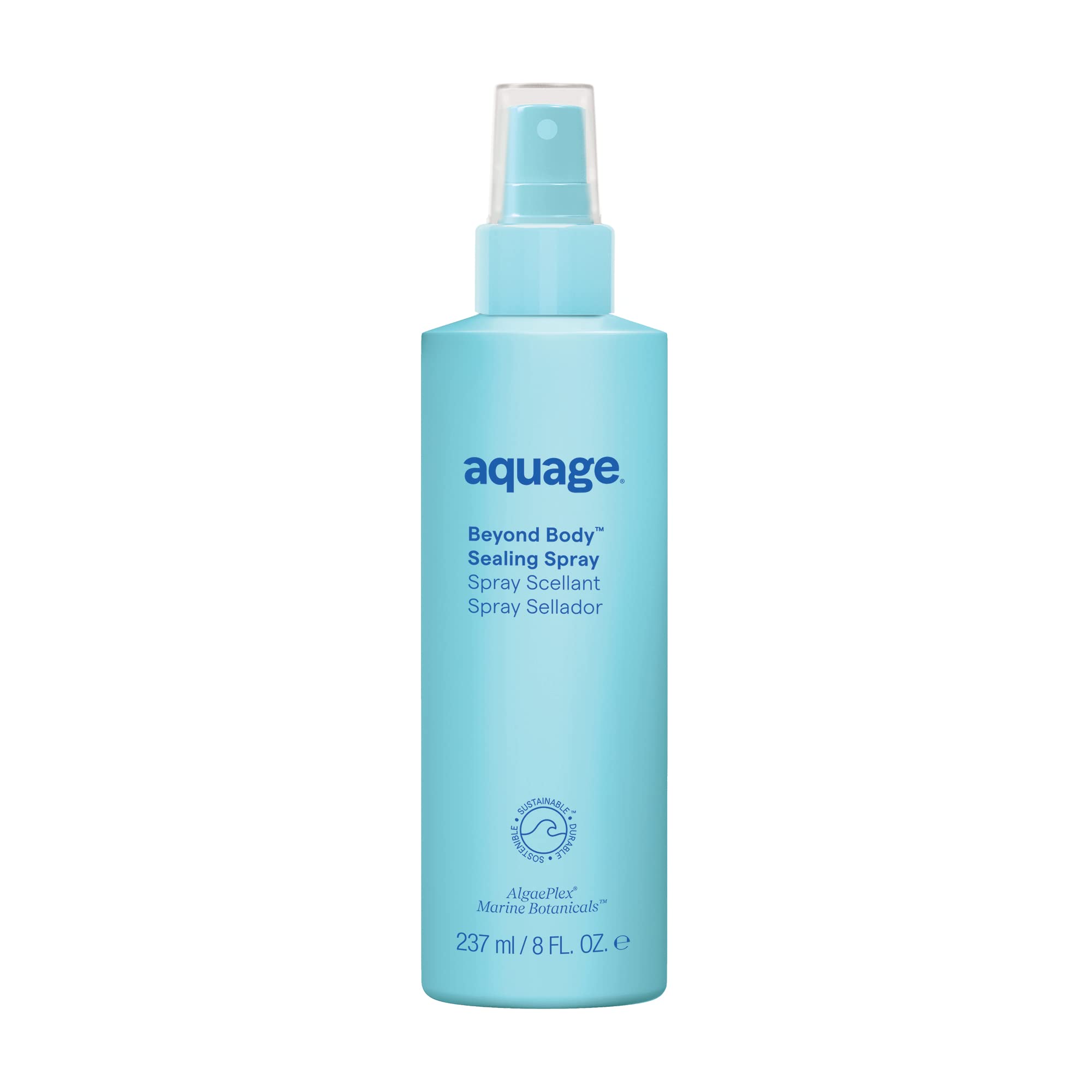 Aquage Beyond Body Sealing Spray bottle front view for a smooth, heat-protected finish.