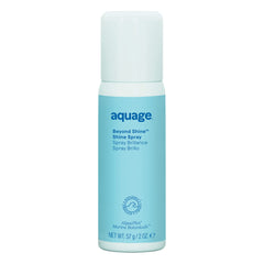 Aquage Beyond Shine bottle-pour demonstrates radiant gloss while enhancing smoothness.