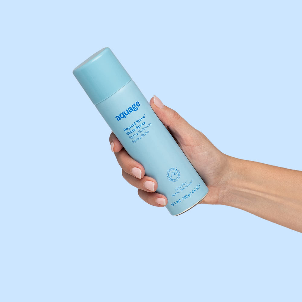 Aquage Beyond Shine finishes with silky gloss for a polished, movable style.