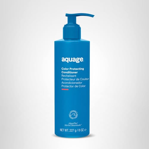 Aquage Color Protecting Conditioner action on hair ends for softness.