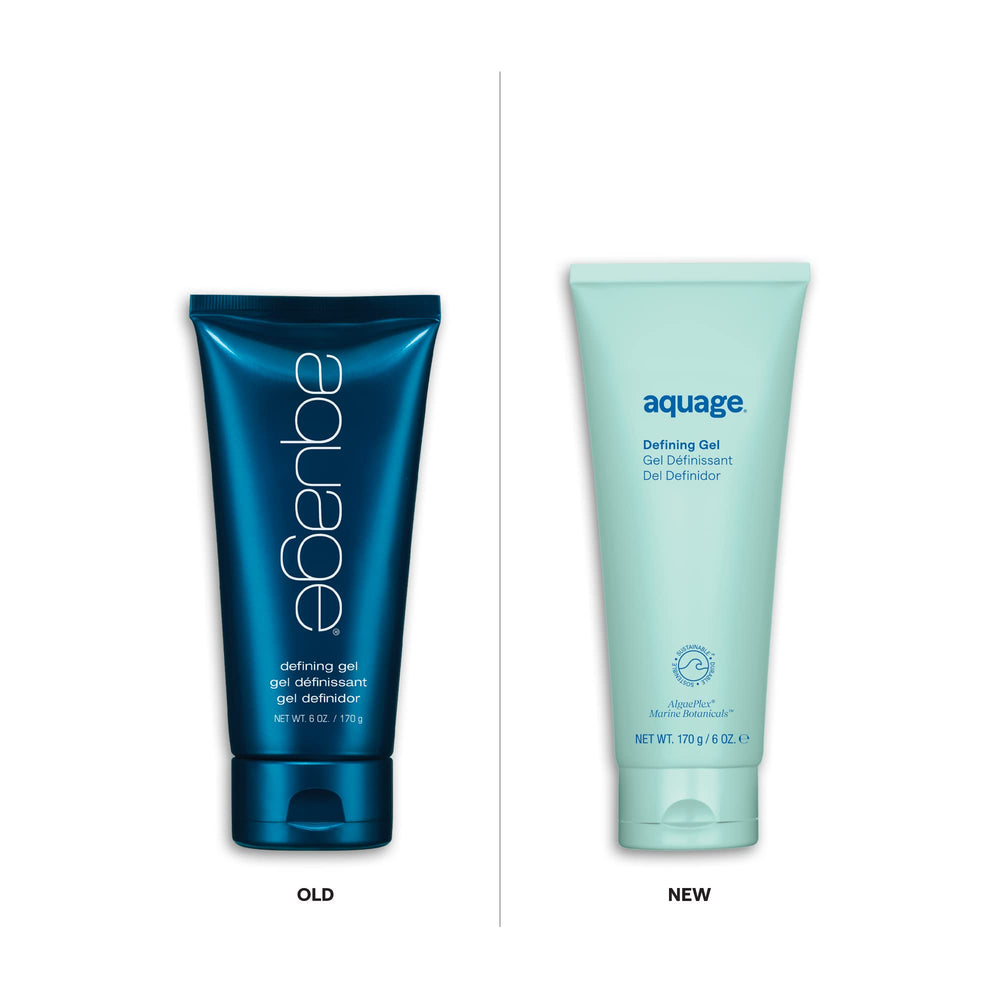 Aquage Defining Gel applied to hair for flexible hold and shine