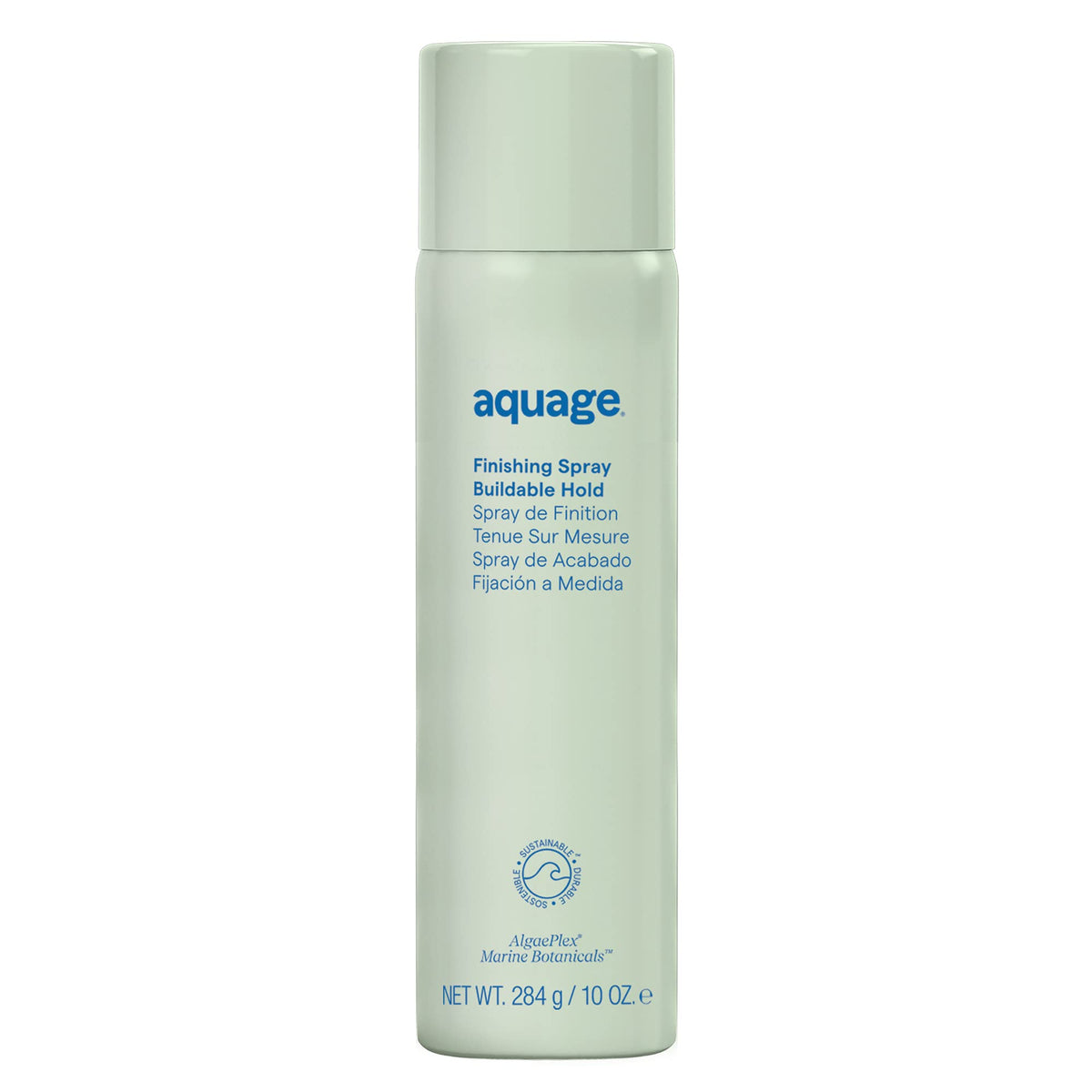 Aquage Finishing Spray bottle-dispense enables easy, even application for daily hold.