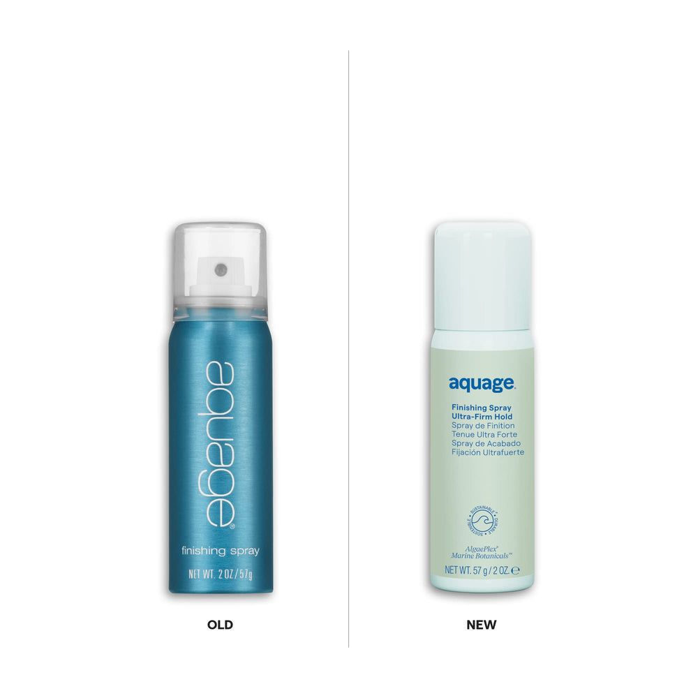 Aquage Finishing Spray offers lasting firm hold for defined, flexible styling.