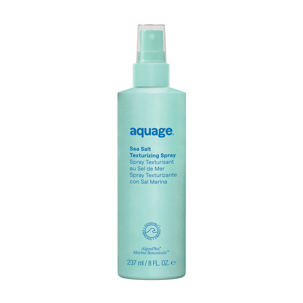 Aquage Sea Salt Texturizing Spray bottle view for voluminous, beachy texture.