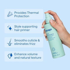 Aquage Sea Salt Texturizing Spray dispensing pump enables quick, even product distribution.