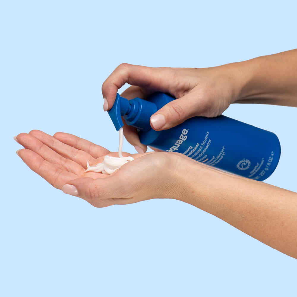 Aquage SeaExtend silky hair after use with frizz-free look.