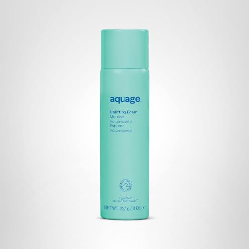 Aquage Uplifting Foam packaging on shelf highlights lightweight styling option.