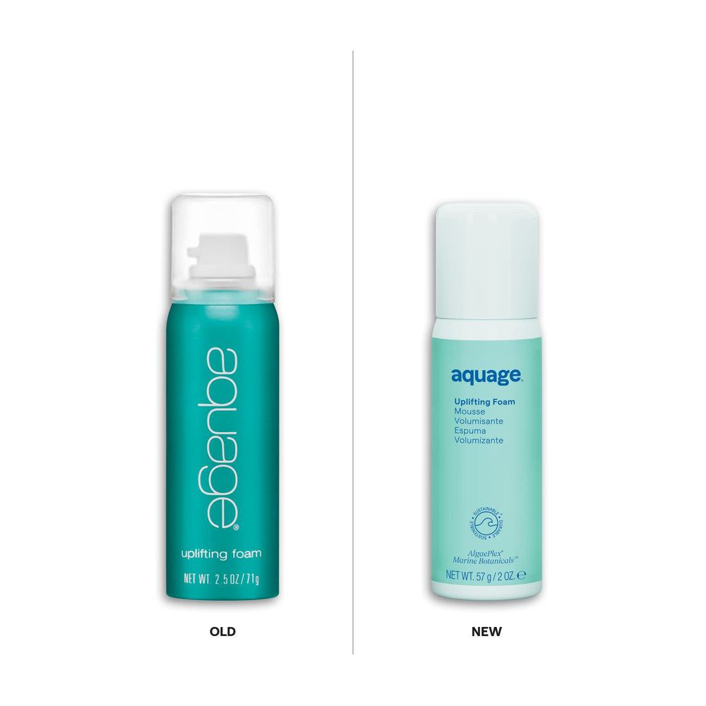 Aquage Uplifting Foam used on wet or dry hair for lift