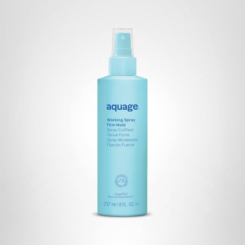 Aquage Working Spray 8oz packaging communicates generous size for extended styling.
