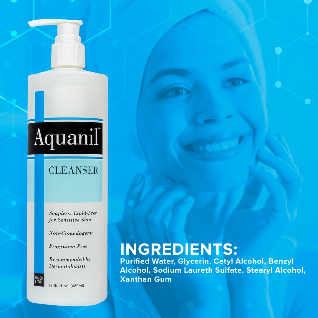 Aquanil rinses clean with no residue after washing.