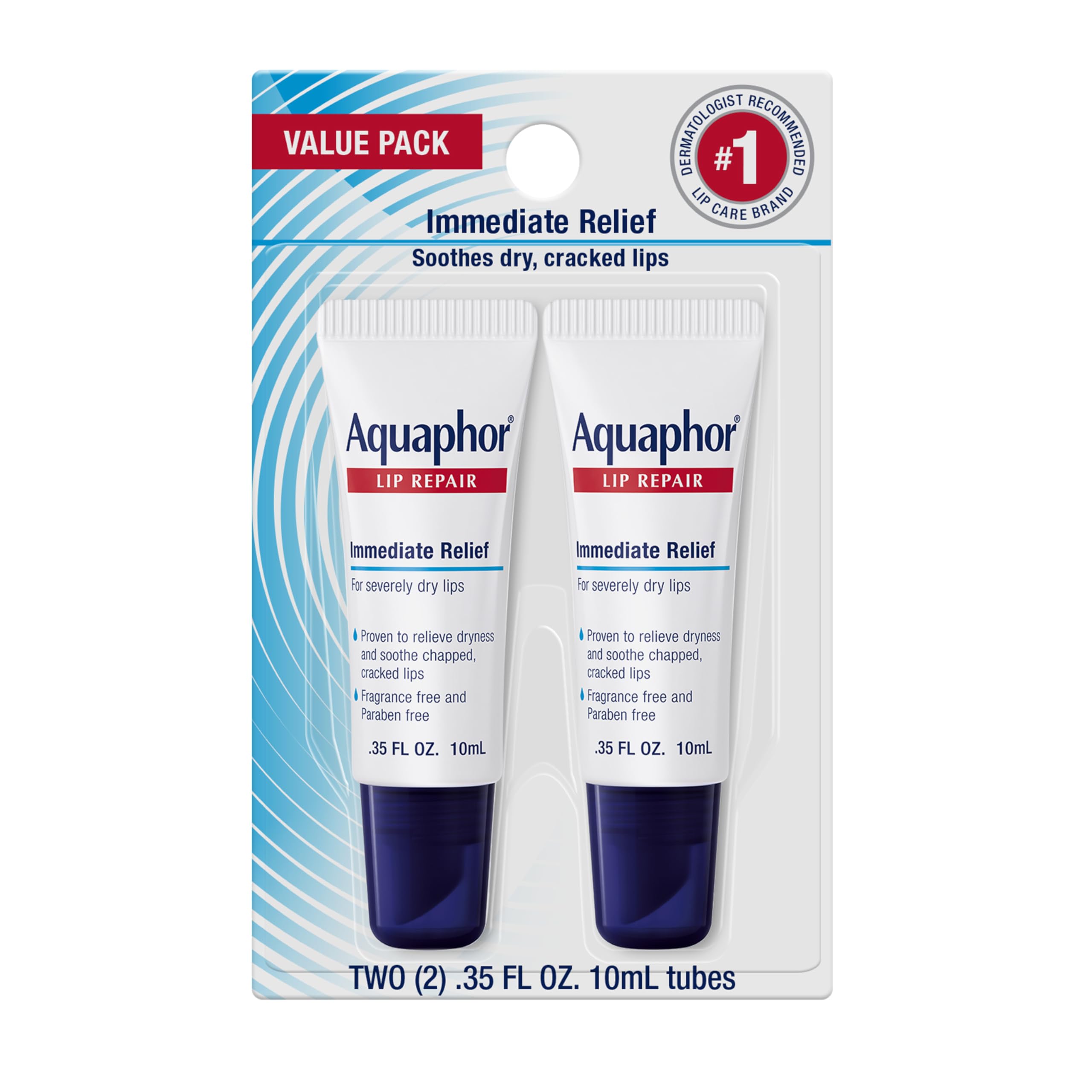 Aquaphor front packaging showing brand and tubes for reliable moisture