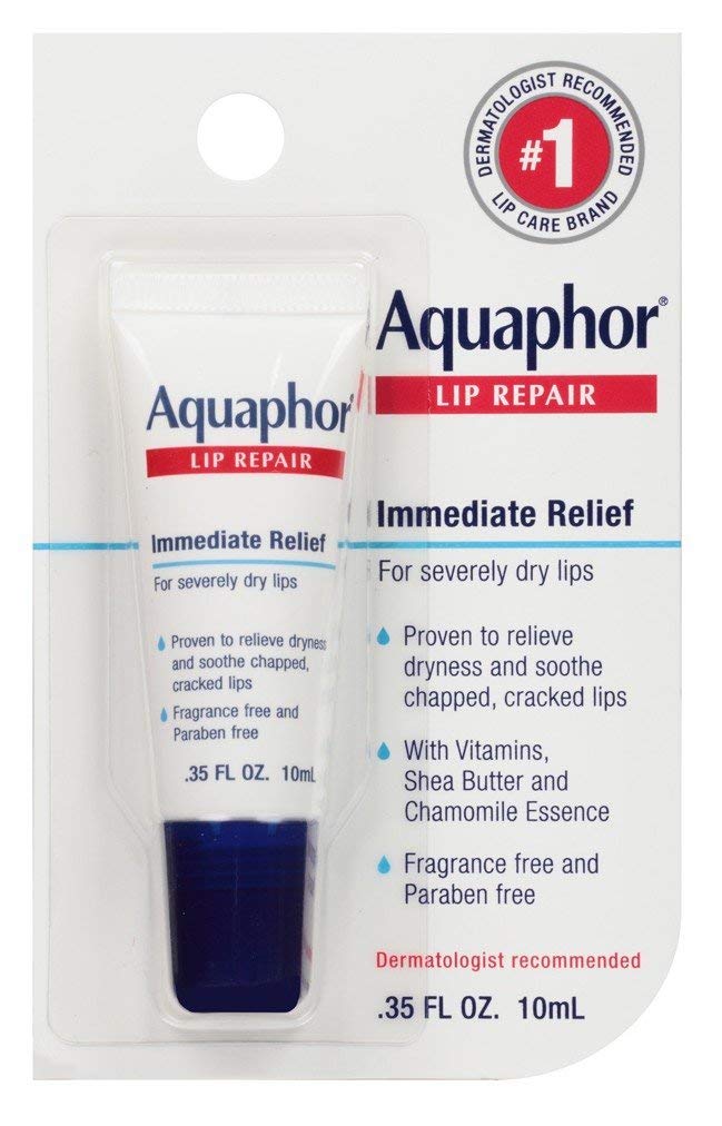Aquaphor Lip Repair pack-6-0-35oz image showing quick relief from dryness and chapping