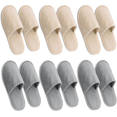 AQUEENLY 6-pack slippers packaging ideal for hotel guest check-in