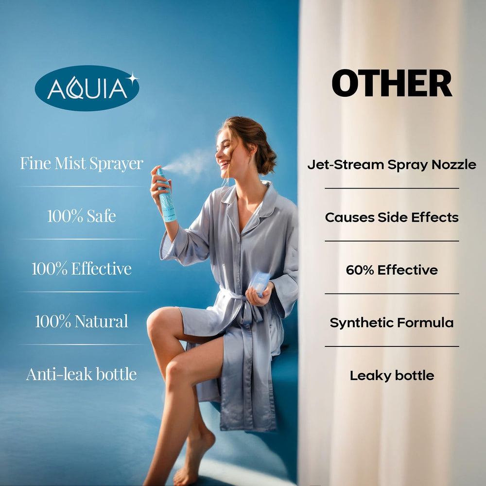 Aquia HOCl eczema-care spray image highlighting soothing skin support.