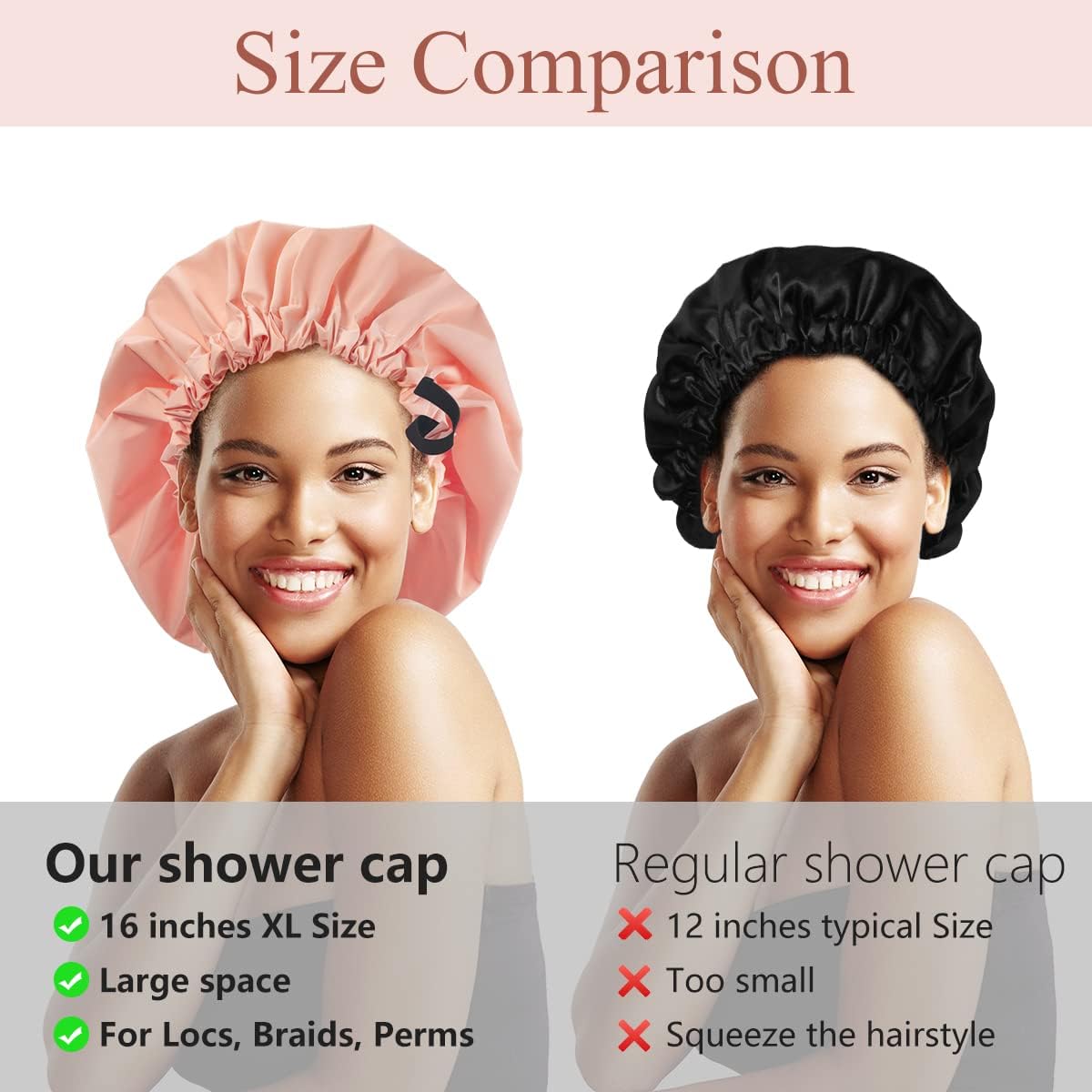 Aquior shower cap can be worn for sleeping to protect hair overnight.