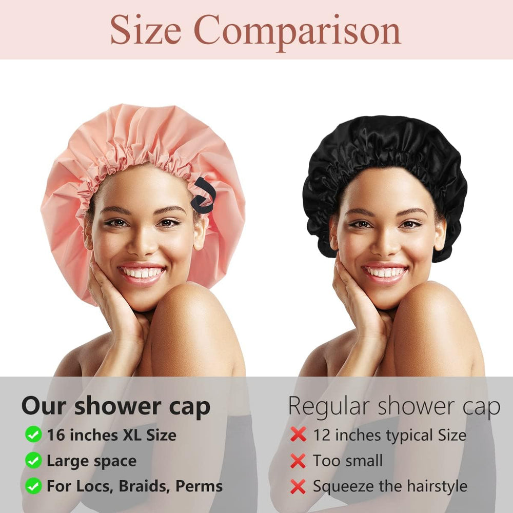 Aquior shower cap can be worn for sleeping to protect hair overnight.