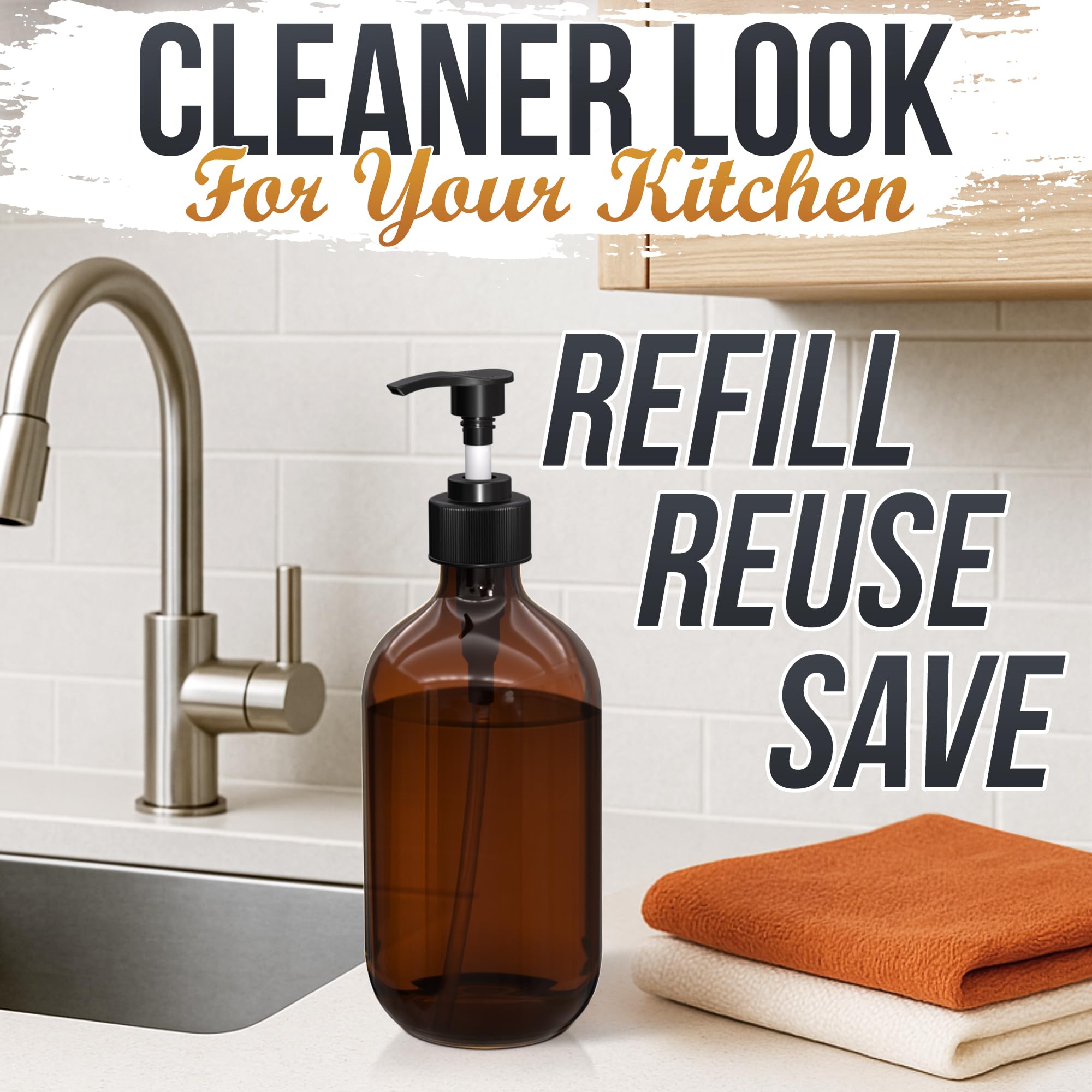 Aquue three-pack keeps countertops organized and reduces clutter in small spaces.