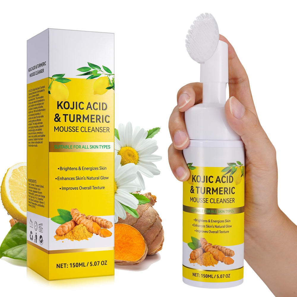 A r b c r n Turmeric Cleanser front view, promoting refreshing cleanse for radiant skin.