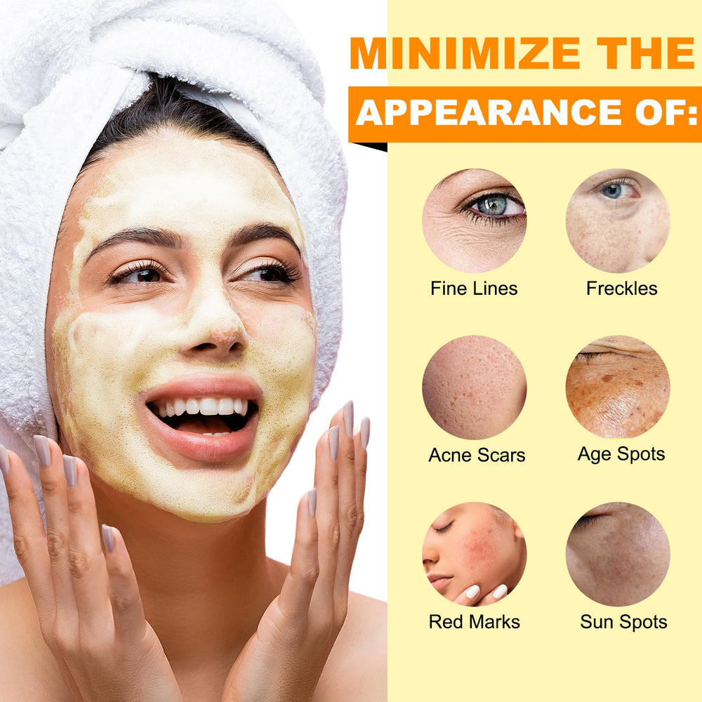 A r b c r n Turmeric Cleanser texture, airy foam that rinses clean without residue.