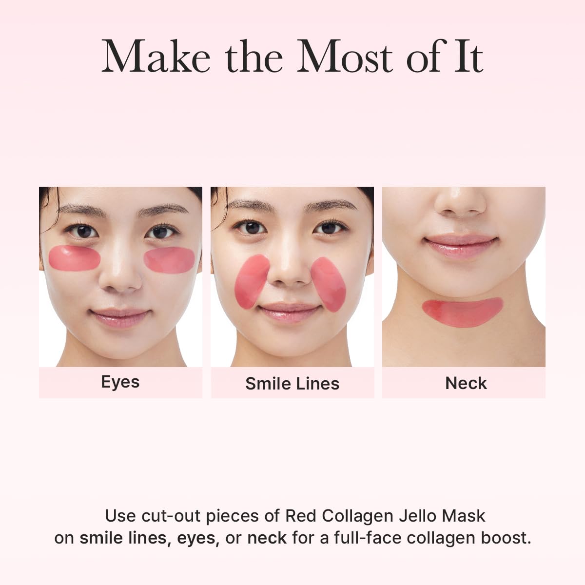 ARENCIA Red Collagen Jello Mask spa-like treatment vibe for self-care routines.