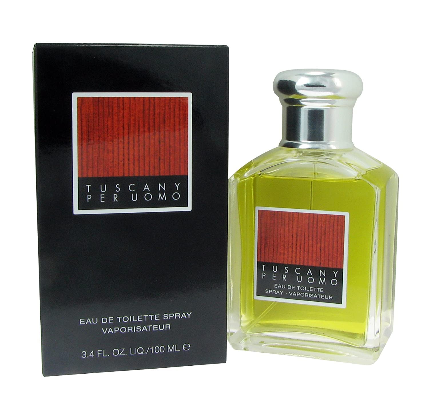 Aramis Tuscany EDT bottle front view, presenting a timeless, office-ready masculine fragrance.