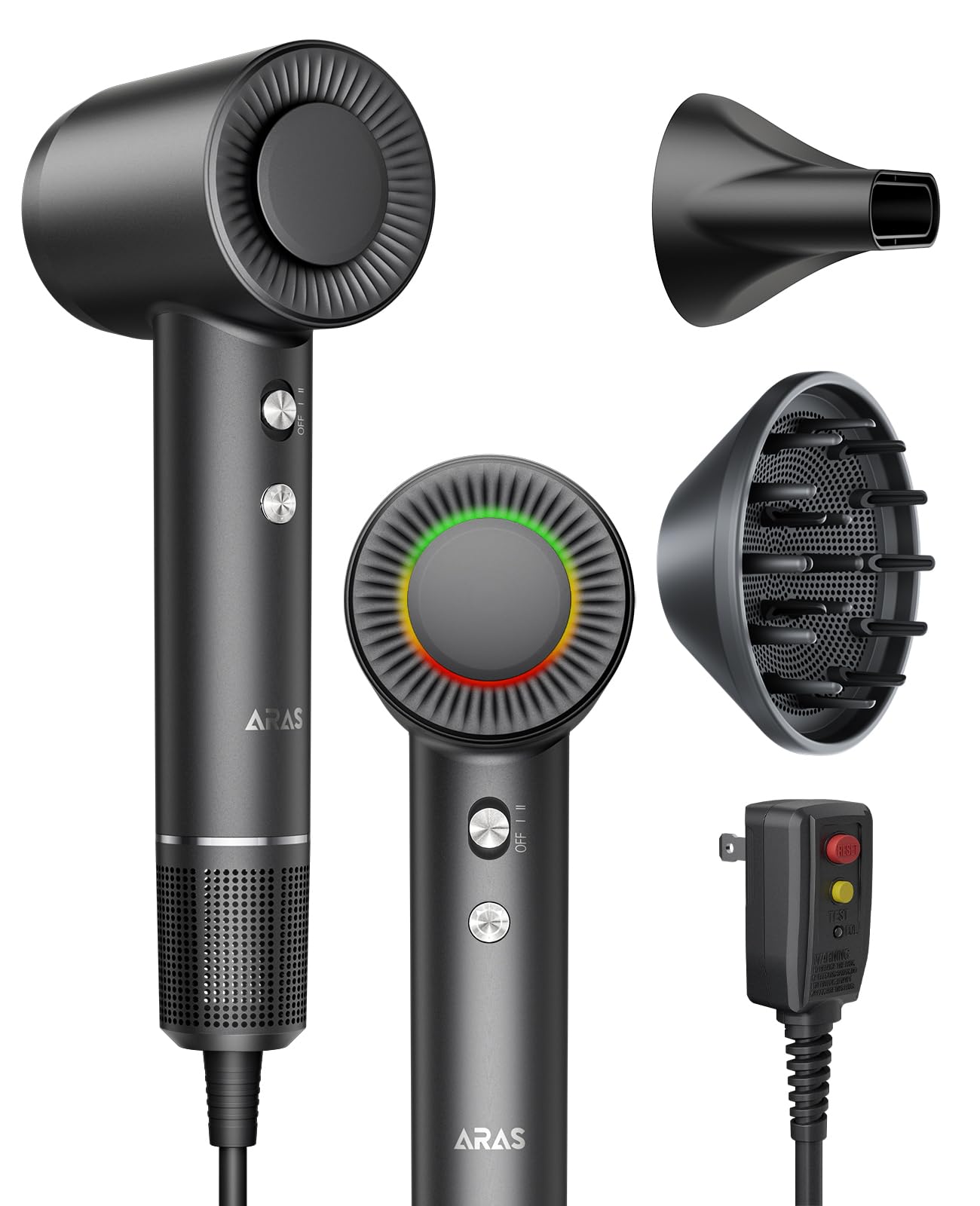 ARAS Hair Dryer high-speed motor for fast, salon-worthy drying