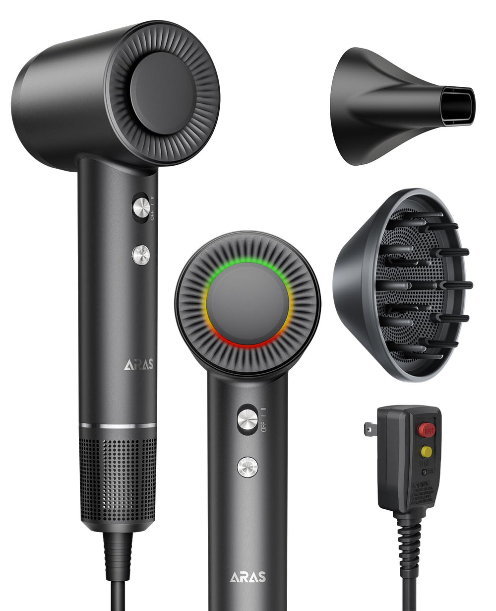 ARAS Hair Dryer high-speed motor for fast, salon-worthy drying