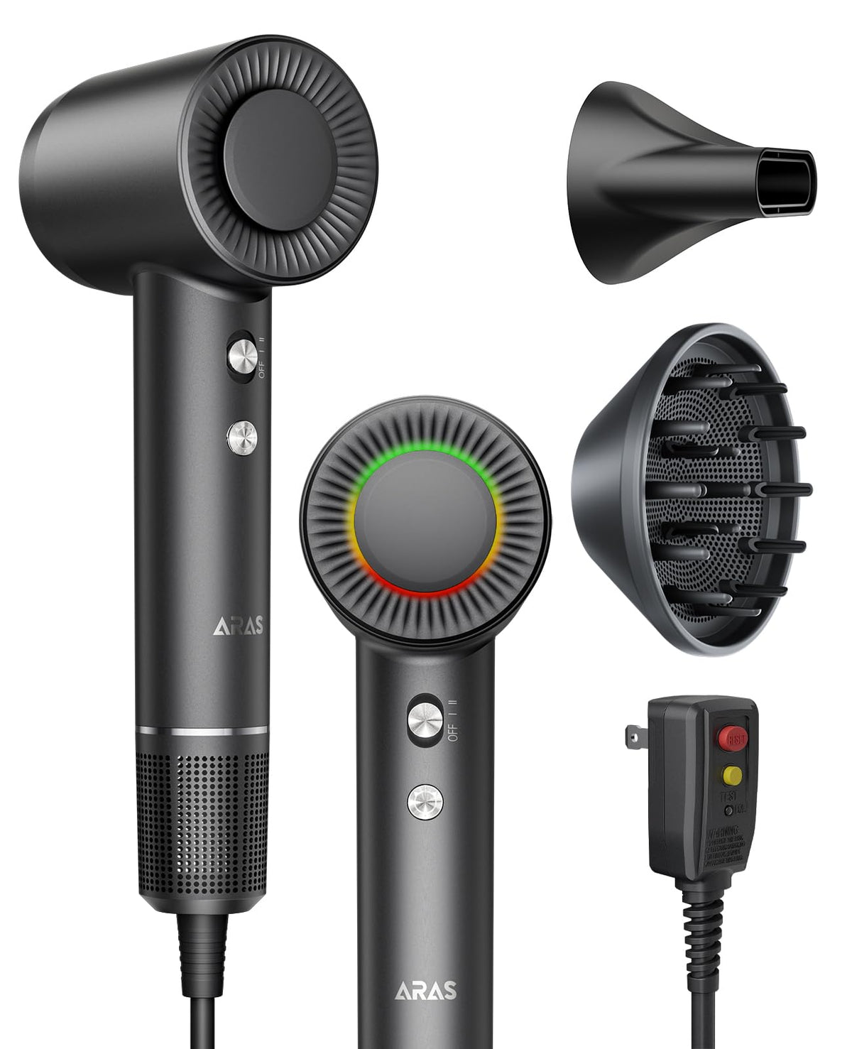 ARAS Hair Dryer high-speed motor for fast, salon-worthy drying