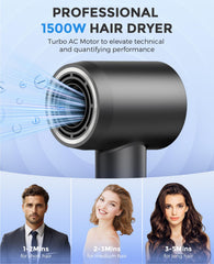 ARAS Hair Dryer ionic technology delivers ample negative ions for smoother hair