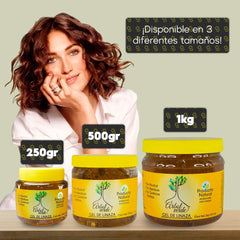 Arbol Verde Linseed Hair Gel packaging on display emphasizes clean, natural formula.