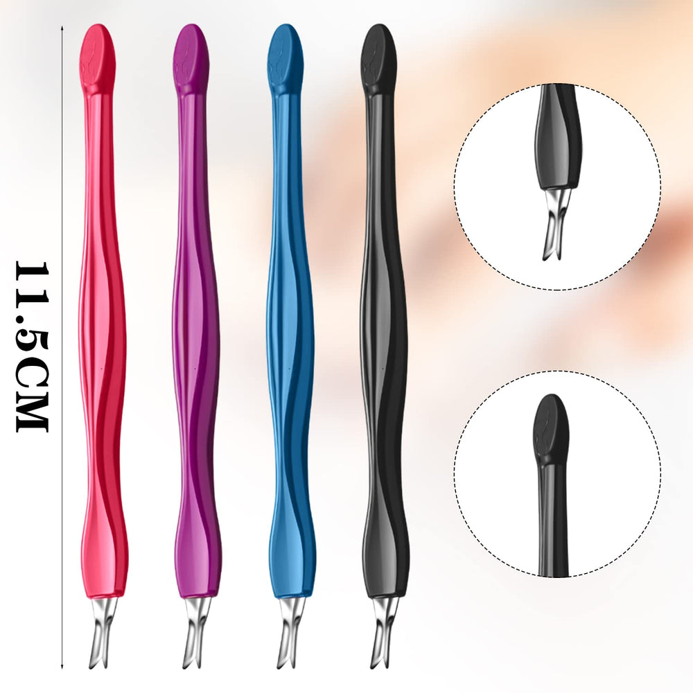 Arbootjin cuticle pusher handle closeup showing non-slip grip for precise trimming.
