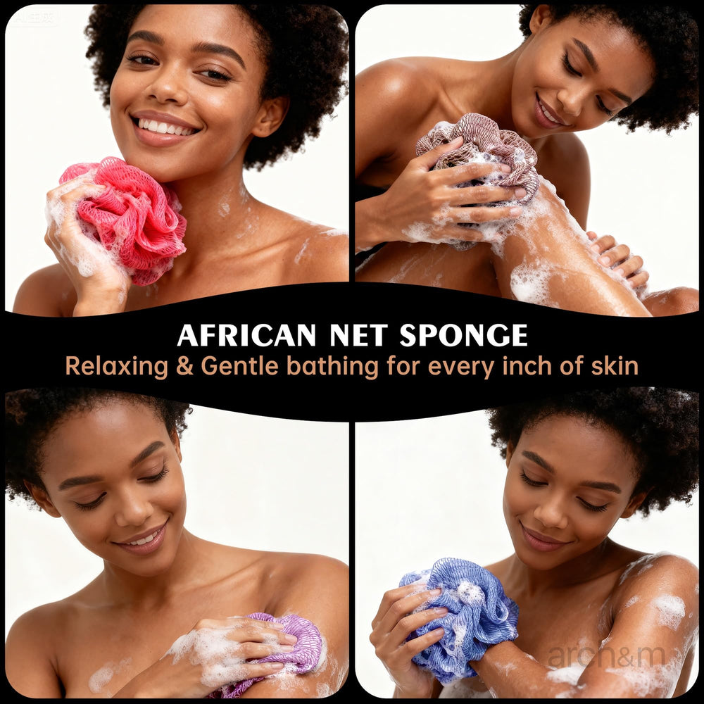 ARCH&M Afroscrub ribbon ties provide durable, tangle-free storage and extended life.